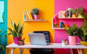 Büro ganz farbenfroh ;) Mit dem CMS klappts noch besser.